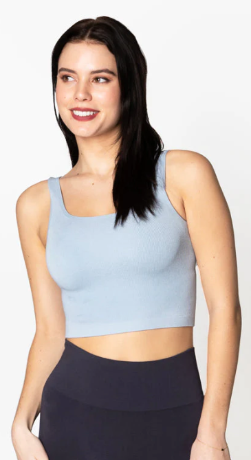 Bamboo Rib Square Neck Tank - C'est Moi