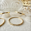 Henge - Wavy Stacking Silver Ring