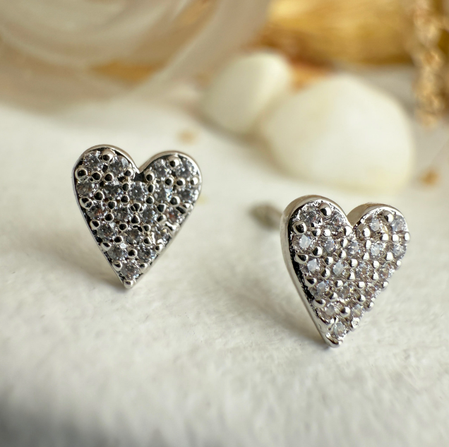 Heart Of Glass - Mini Stud Earrings
