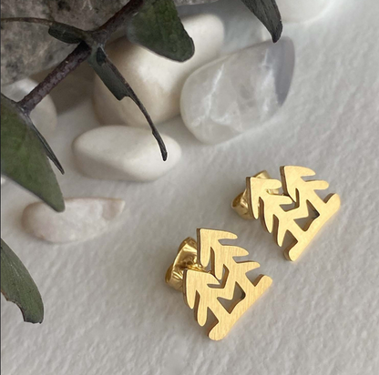 Lodge Pole - Tall Tree Stud Earrings