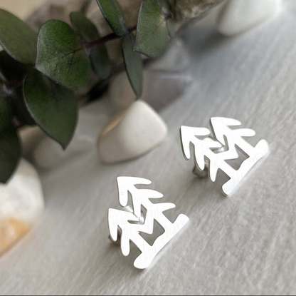 Lodge Pole - Tall Tree Stud Earrings