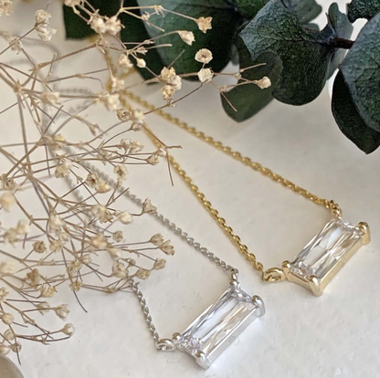 Marseille Baguette Charm Necklace - Pika & Bear