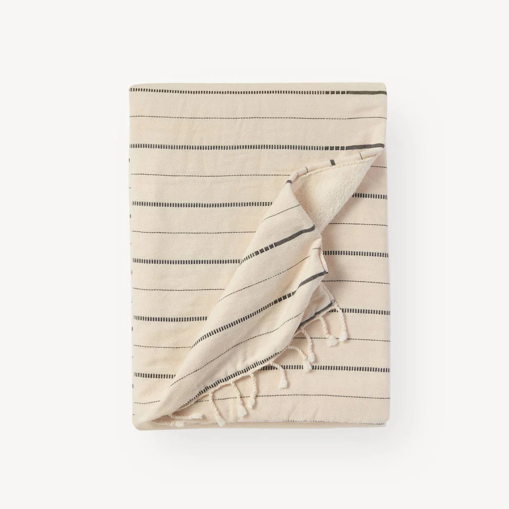 Fleece Lined Blanket Large Throw  Size: 50"W x 70"L- Pokoloko