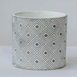 Cement Flower Pot (Geometric Pattern)