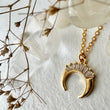 Crescent Moon Charm Necklace - Pika & Bear