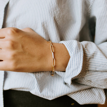 Bold Paperclip Bracelet