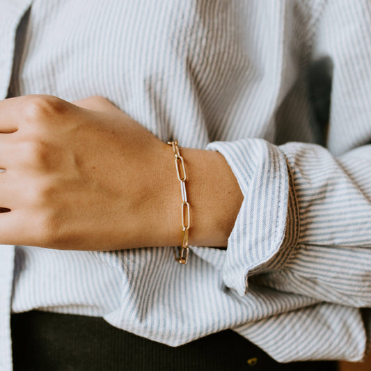 Bold Paperclip Bracelet
