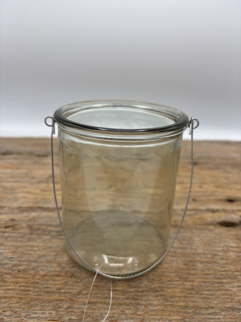 Bacon Basket Glass Jar With Handle