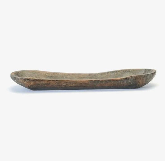 Wooden Oval Bowl 25"