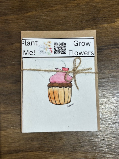 Handpainted Watercolor Cards on Plantable Paper