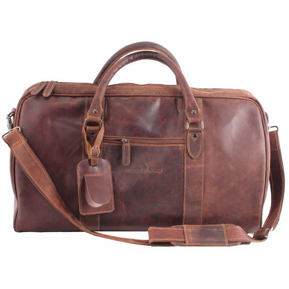 Leather Overnight Travel Bag
