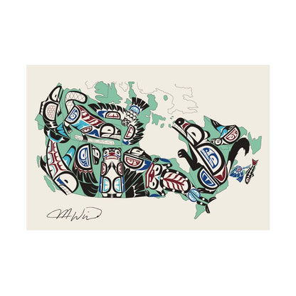 Postcard by native northwest