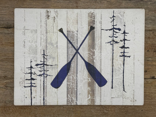Wooden Sign- Canoe Paddles