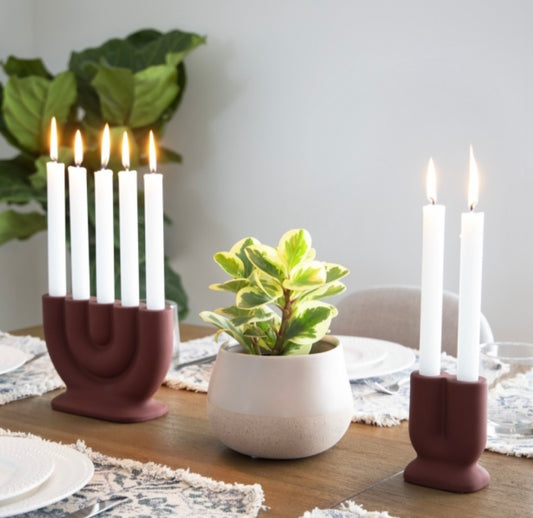 Tapered Candle Holder U Shaped BBL ea