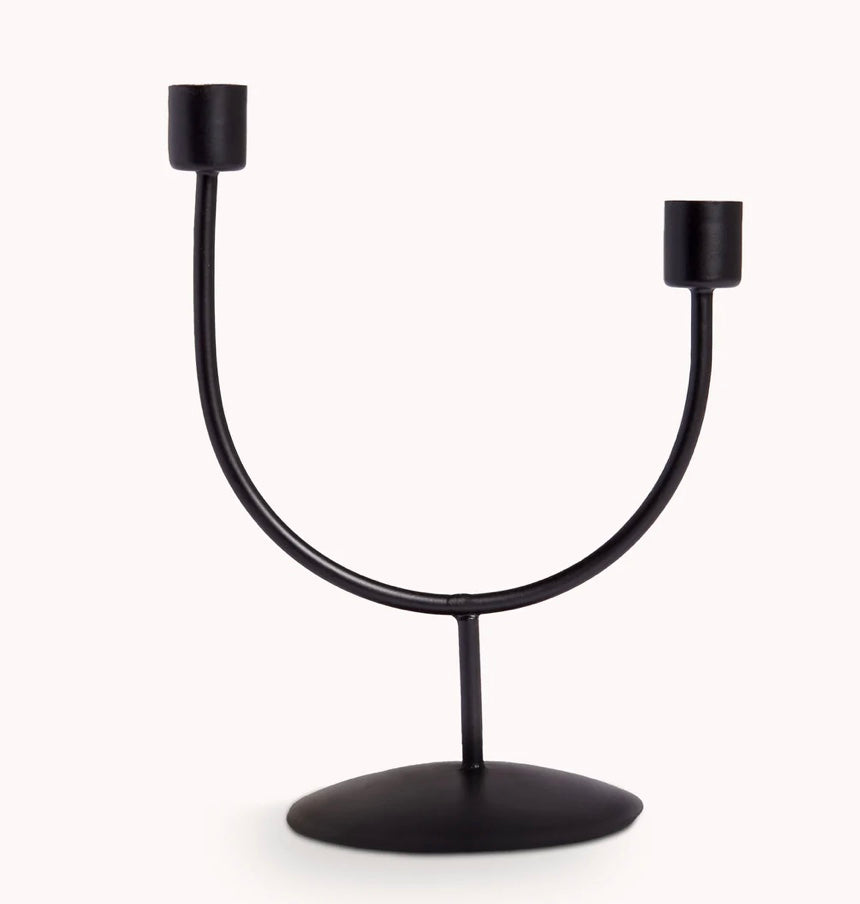 Candle Holder Iron  Asymmetrical Pokoloko