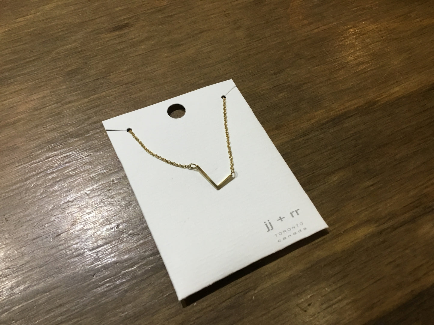 jj+rr - Monogram Asymmetrical Initial Necklace Stainless Steel ea