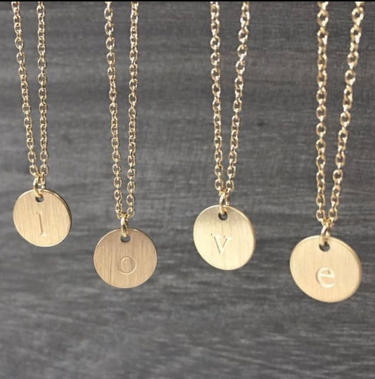 jj+rr - Monogram Necklaces Stainless Steel