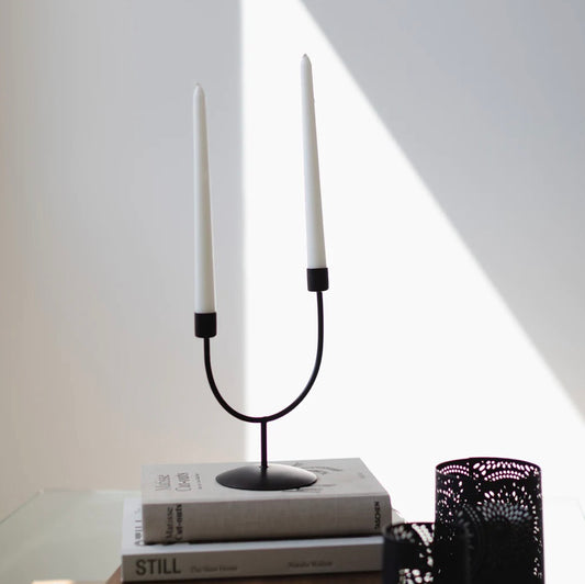 Candle Holder Iron  Asymmetrical Pokoloko