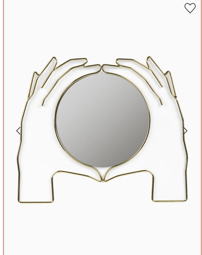 Wall Mirror Gold ‘Xeria’  17.5” x 15”