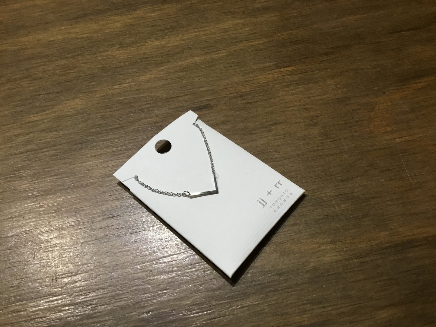 jj+rr - Monogram Asymmetrical Initial Necklace Stainless Steel ea