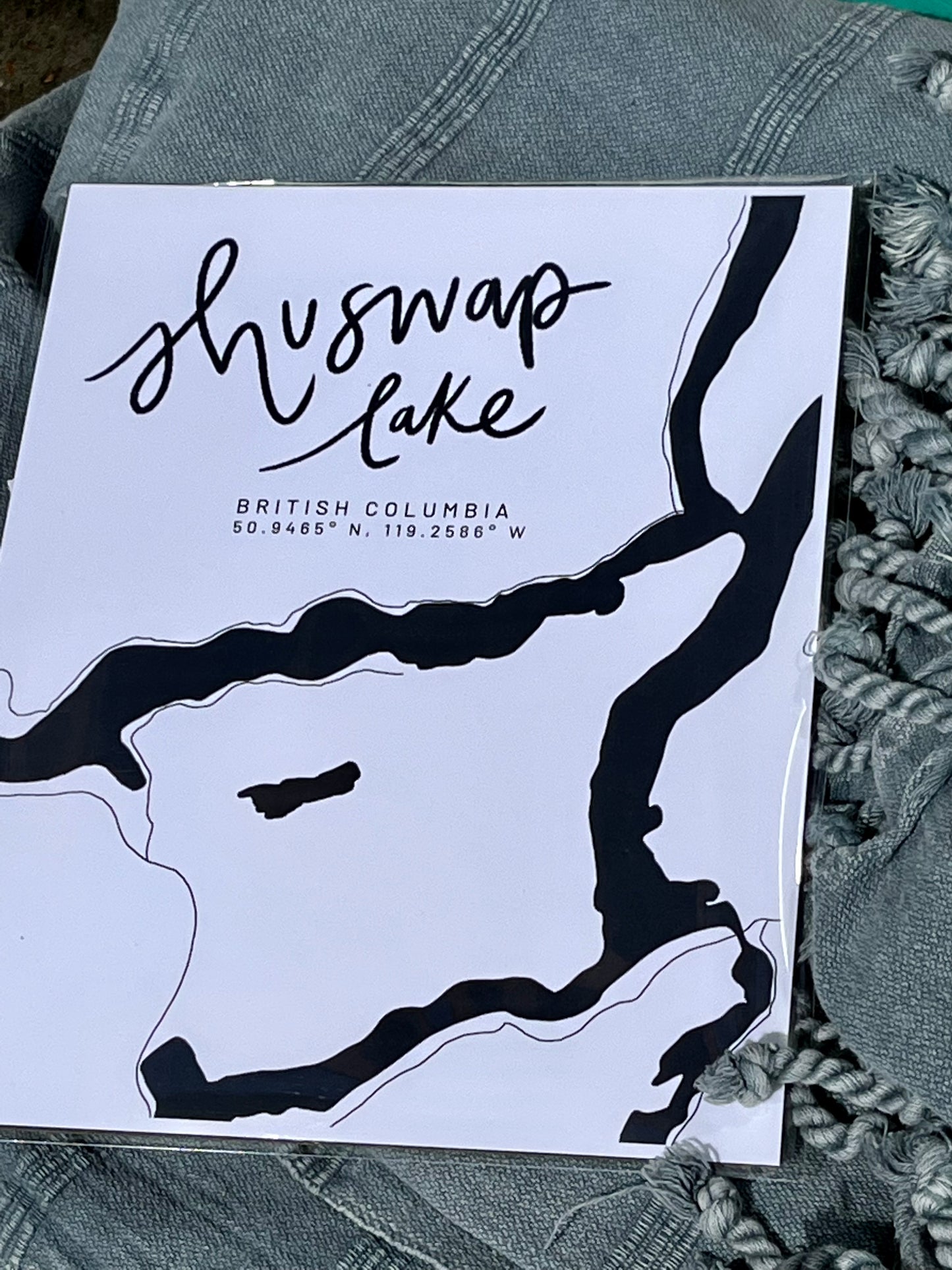 Local Maps of the Shuswap and Salmon Arm 8x10 Prints