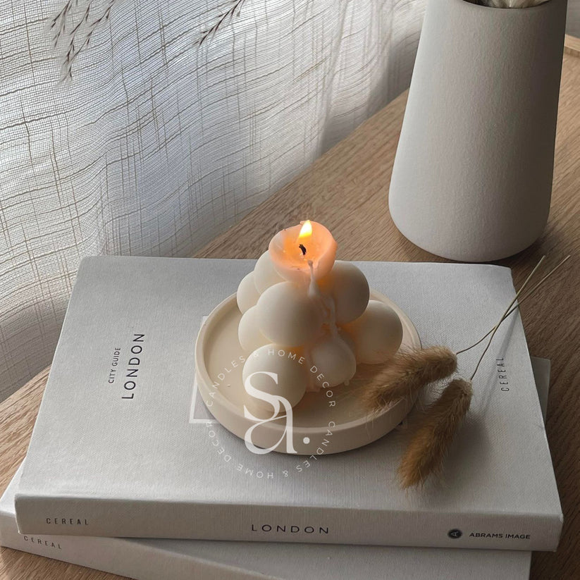 Pyramid Bubble Soy Candle ea