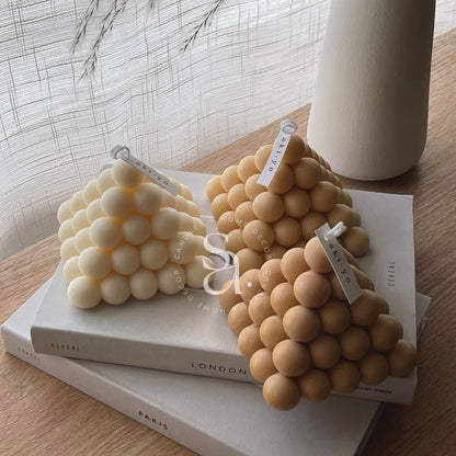 Pyramid Bubble Soy Candle ea