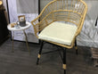 Rattan and Metal Chair w Cushion