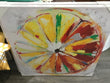 Canvas Citrus Print 32” Square