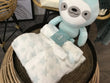 Blue star baby blanket